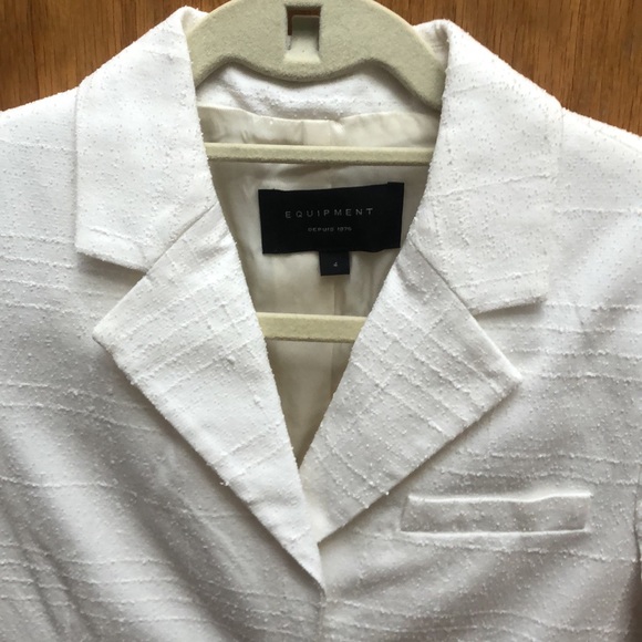 Equipment White button blazer - Picture 2 of 6